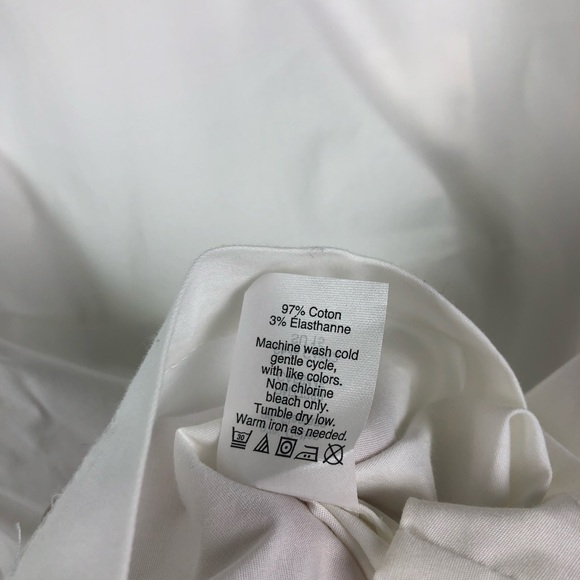 J.Crew | White Zipper Detail Business Basic | XXS - Picture 7 of 8